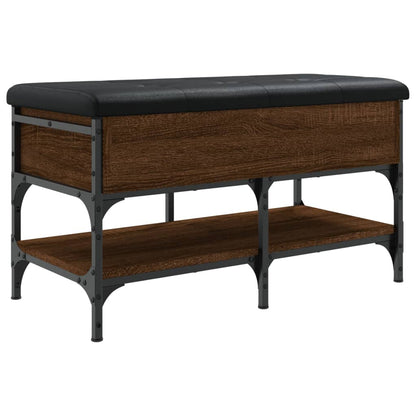 vidaXL Shoe Bench Brown Oak 82x42x45 cm Engineered Wood