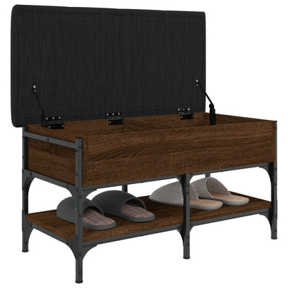 vidaXL Shoe Bench Brown Oak 82x42x45 cm Engineered Wood