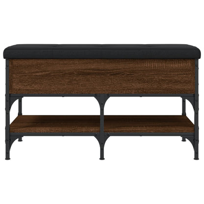 vidaXL Shoe Bench Brown Oak 82x42x45 cm Engineered Wood