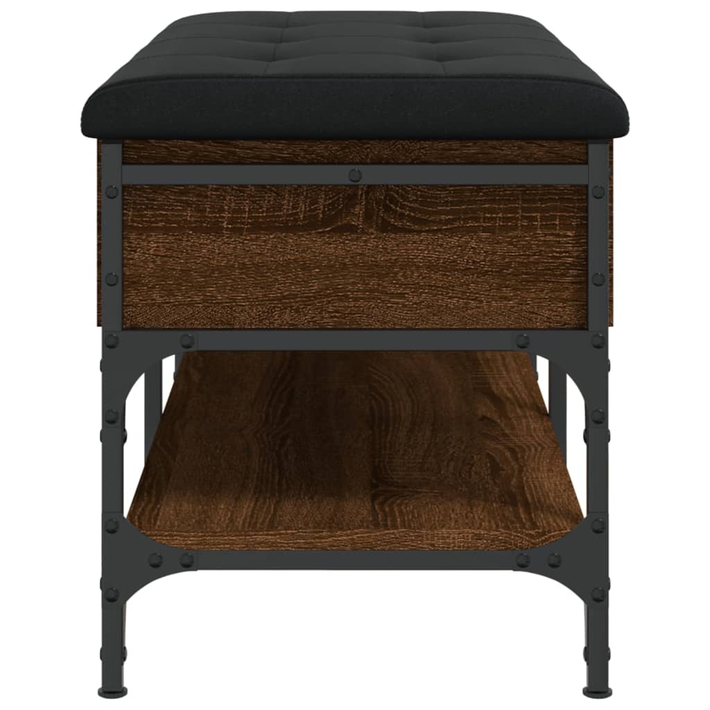 vidaXL Shoe Bench Brown Oak 82x42x45 cm Engineered Wood