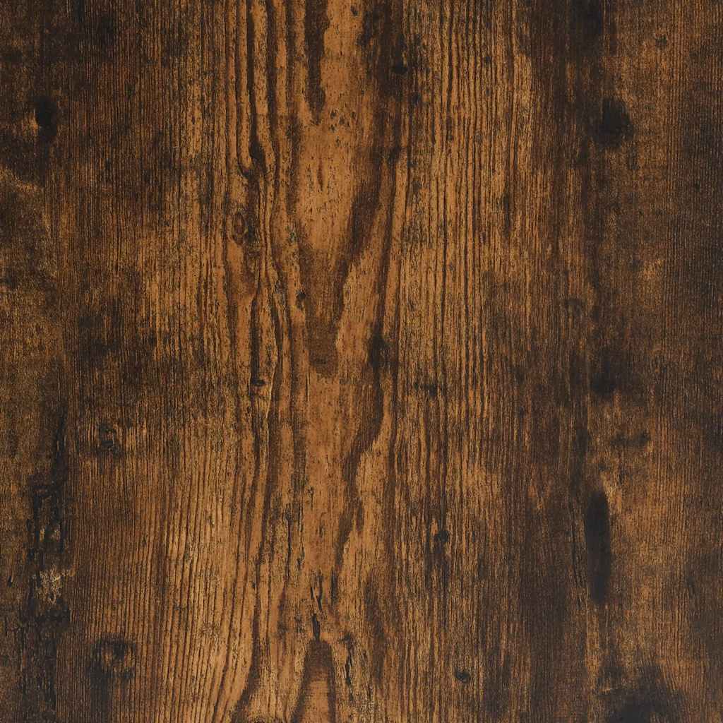 vidaXL Shoe Bench Smoked Oak 85.5x42x57.5 cm Engineered Wood