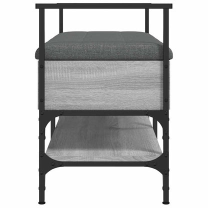 vidaXL Shoe Bench Grey Sonoma 85.5x42x57.5 cm Engineered Wood