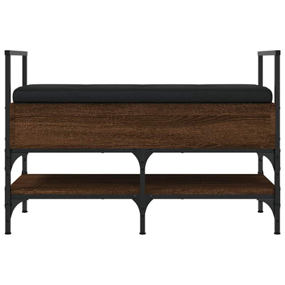vidaXL Shoe Bench Brown Oak 85.5x42x57.5 cm Engineered Wood