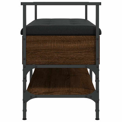 vidaXL Shoe Bench Brown Oak 85.5x42x57.5 cm Engineered Wood