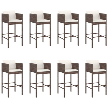 vidaXL Garden Bar Set | Brown, Black, Cream White