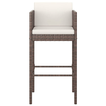 vidaXL Garden Bar Set | Brown, Black, Cream White
