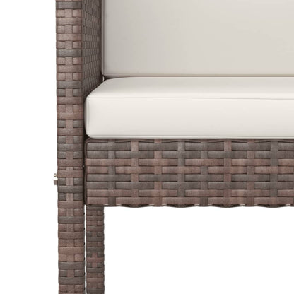 vidaXL Garden Bar Set | Brown, Black, Cream White