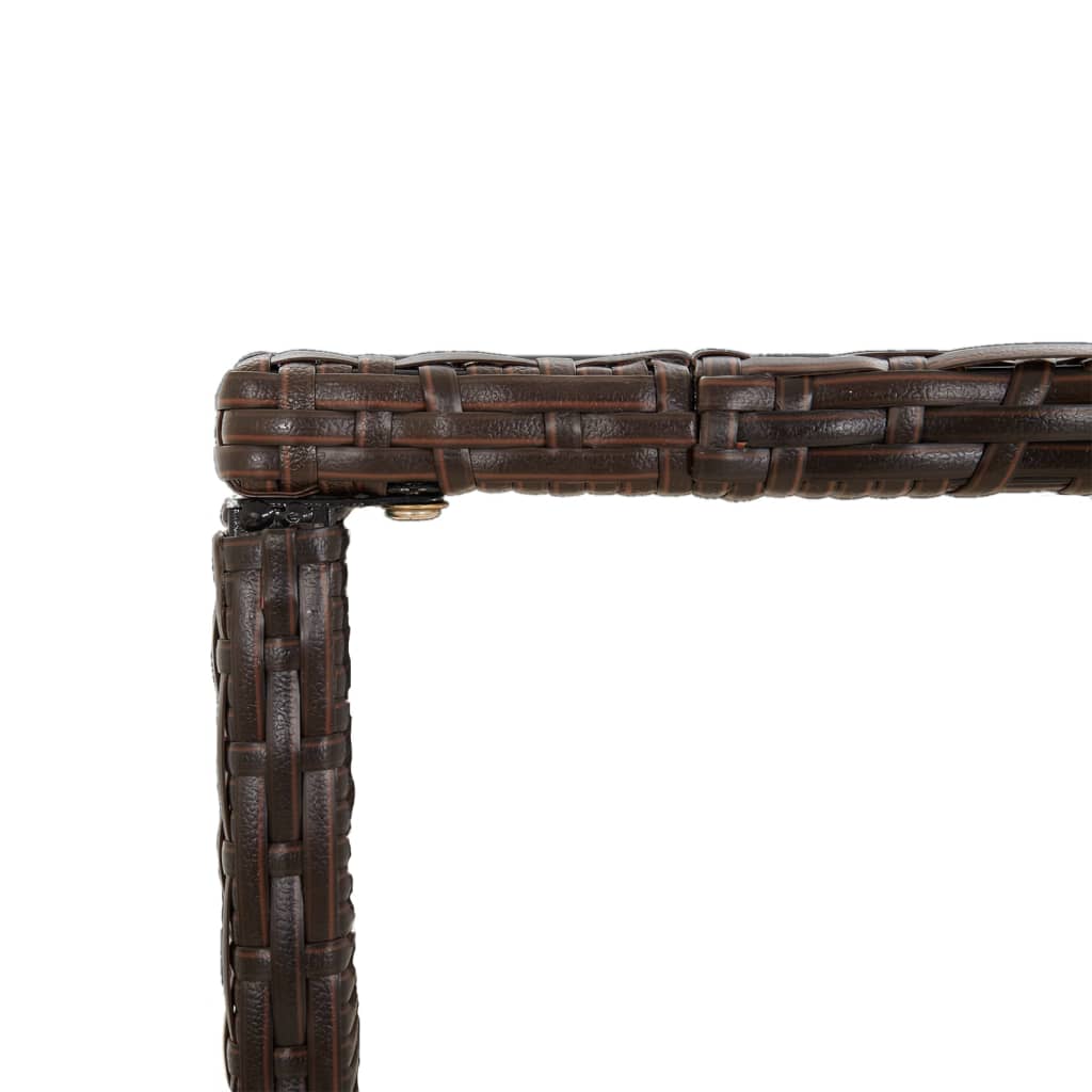 vidaXL Garden Bar Set | Brown, Black, Cream White