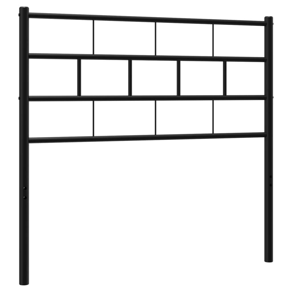 vidaXL Metal Replace Headboard Black 75 cm
