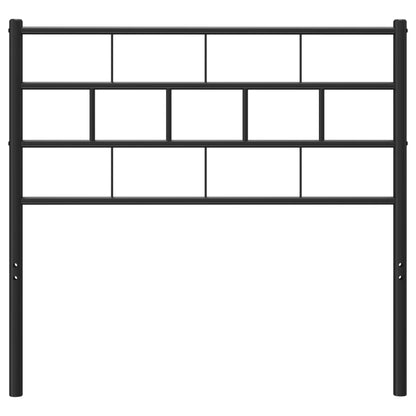 vidaXL Metal Replace Headboard Black 75 cm