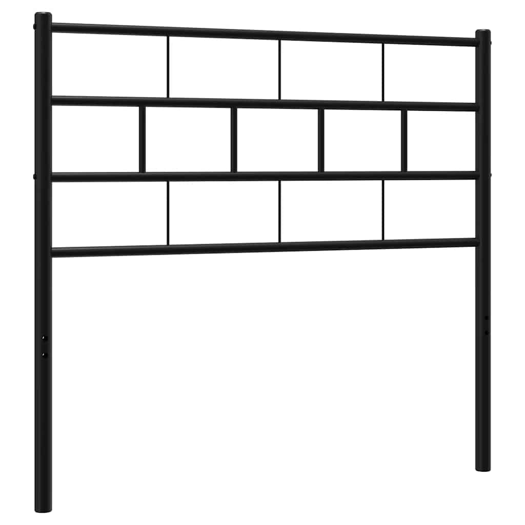 vidaXL Metal Replace Headboard Black 100 cm