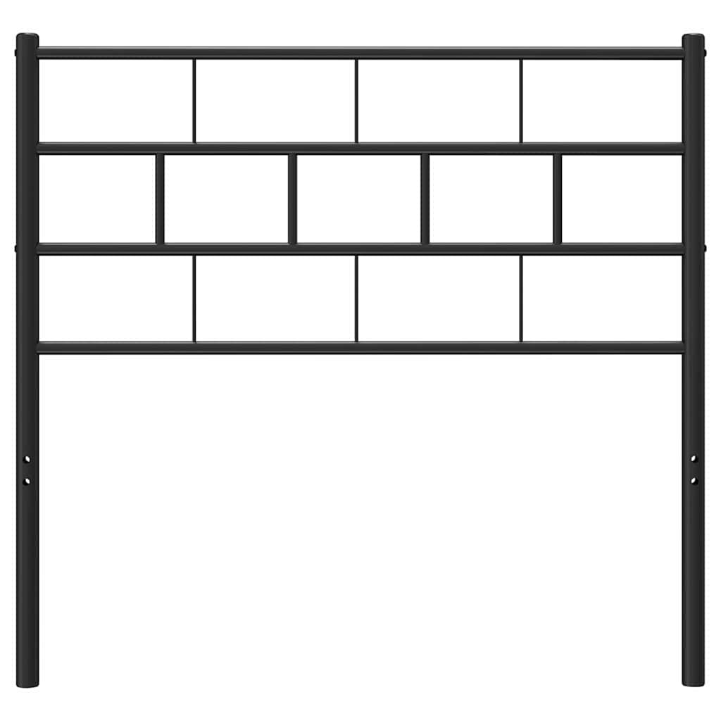 vidaXL Metal Replace Headboard Black 100 cm