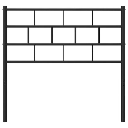vidaXL Metal Replace Headboard Black 100 cm