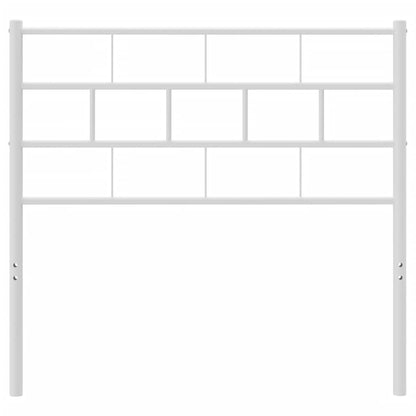 vidaXL Metal Replace Headboard White 75 cm
