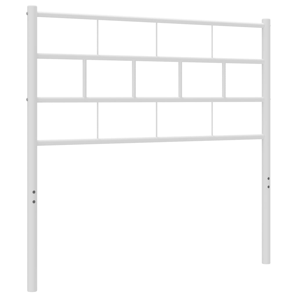 vidaXL Metal Replace Headboard White 80 cm