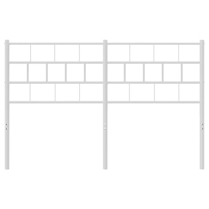 vidaXL Metal Replace Headboard White 135 cm