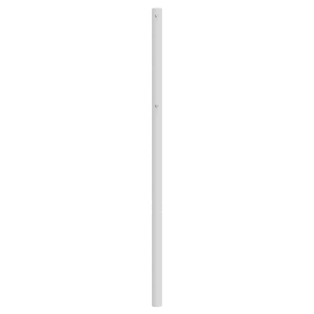 vidaXL Metal Replace Headboard White 135 cm