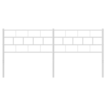 vidaXL Metal Replace Headboard White 180 cm