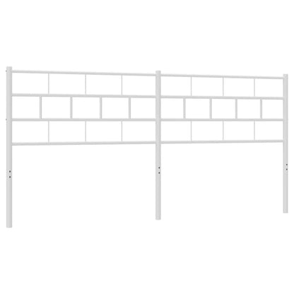 vidaXL Metal Replace Headboard White 193 cm