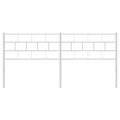vidaXL Metal Replace Headboard White 193 cm