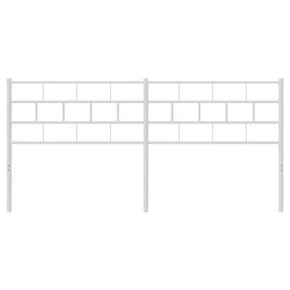 vidaXL Metal Replace Headboard White 200 cm