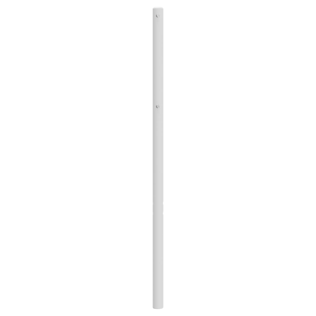 vidaXL Metal Replace Headboard White 200 cm
