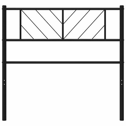 vidaXL Metal Replace Headboard Black 75 cm