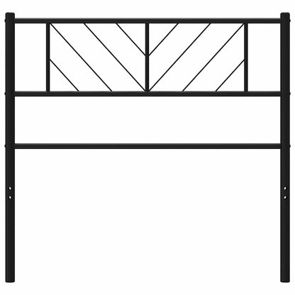 vidaXL Metal Replace Headboard Black 100 cm