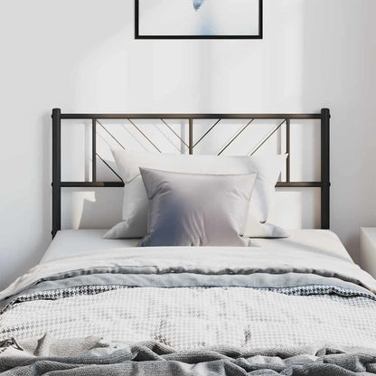 vidaXL Metal Replace Headboard Black 100 cm