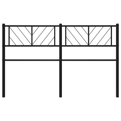 vidaXL Metal Replace Headboard Black 135 cm