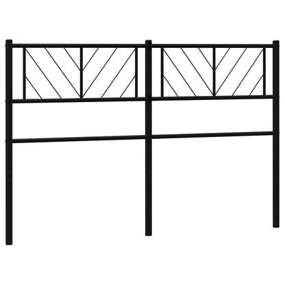 vidaXL Metal Replace Headboard Black 135 cm
