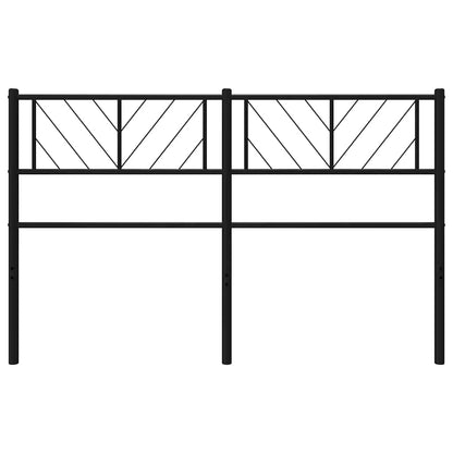 vidaXL Metal Replace Headboard Black 150 cm