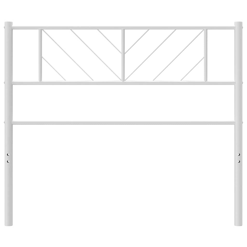 vidaXL Metal Replace Headboard White 75 cm