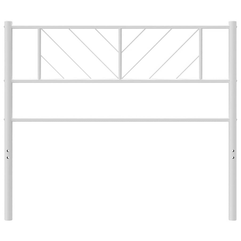 vidaXL Metal Replace Headboard White 90 cm