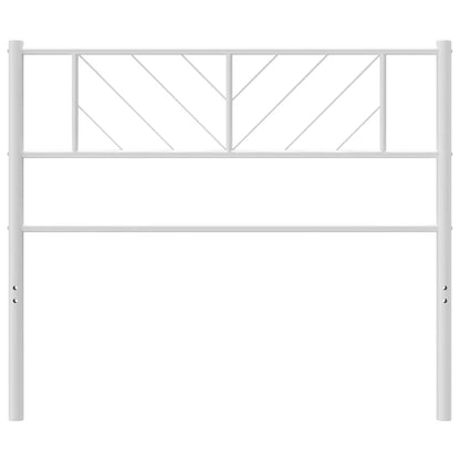 vidaXL Metal Replace Headboard White 100 cm