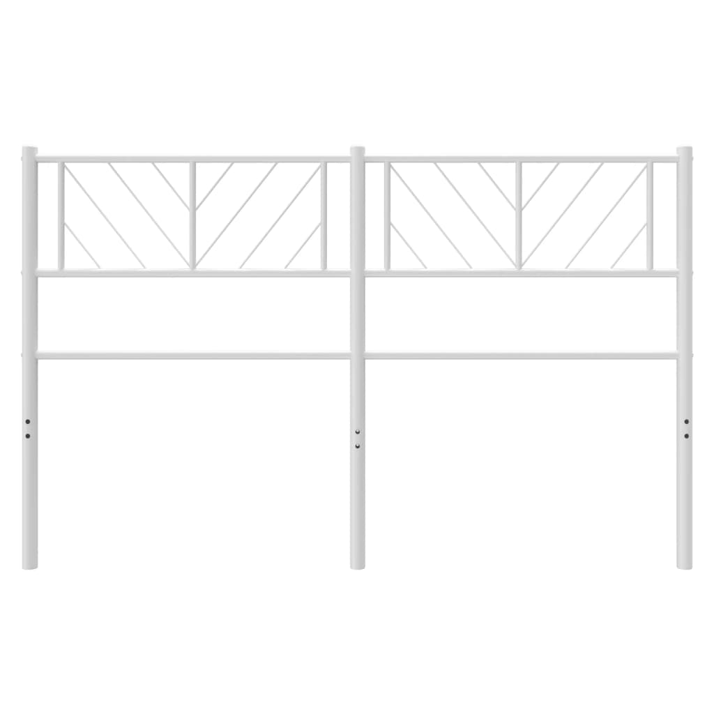 vidaXL Metal Replace Headboard White 120 cm