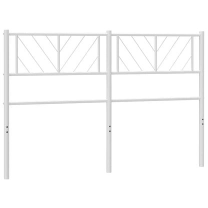 vidaXL Metal Replace Headboard White 150 cm