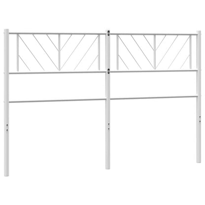 vidaXL Metal Replace Headboard White 150 cm