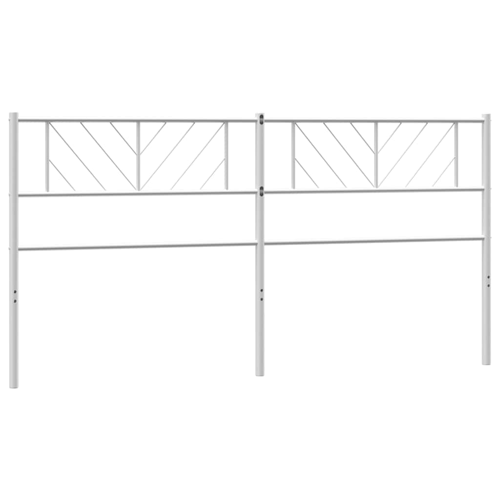 vidaXL Metal Replace Headboard White 193 cm