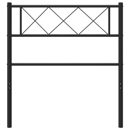 vidaXL Metal Replace Headboard Black 90 cm