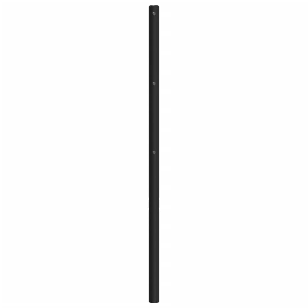 vidaXL Metal Replace Headboard Black 90 cm