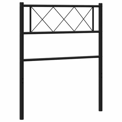 vidaXL Metal Replace Headboard Black 100 cm