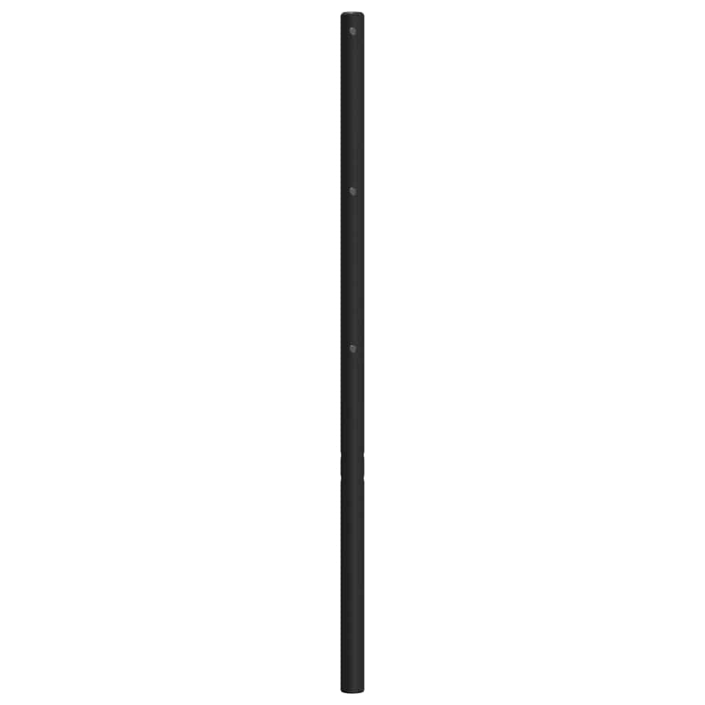 vidaXL Metal Replace Headboard Black 100 cm