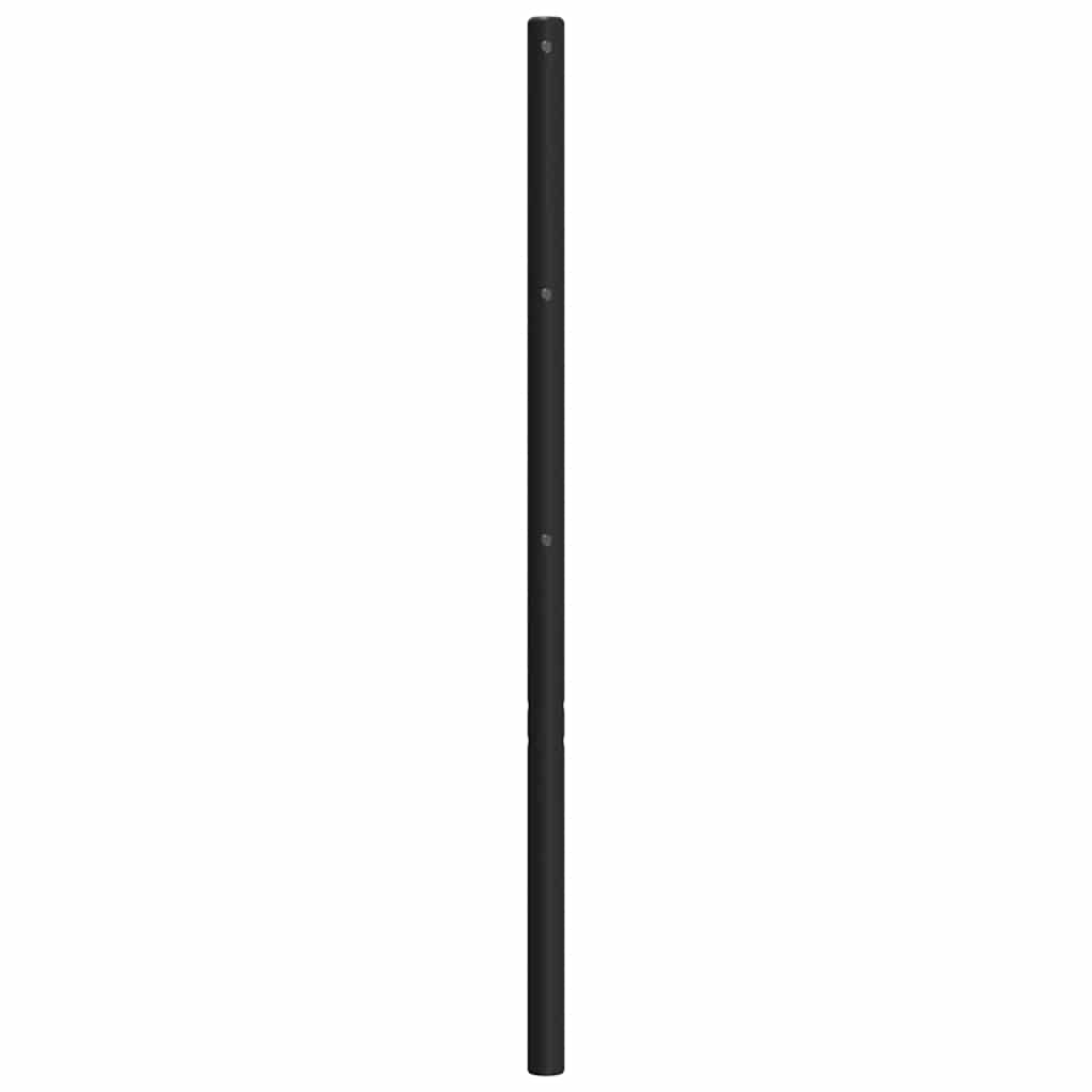vidaXL Metal Replace Headboard Black 135 cm