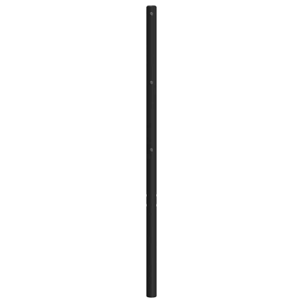 vidaXL Metal Replace Headboard Black 180 cm