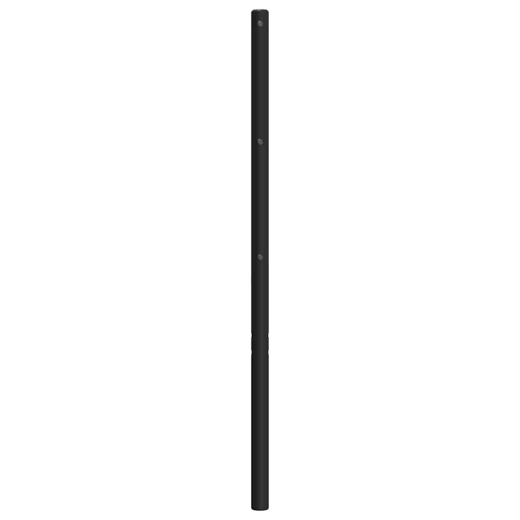 vidaXL Metal Replace Headboard Black 193 cm