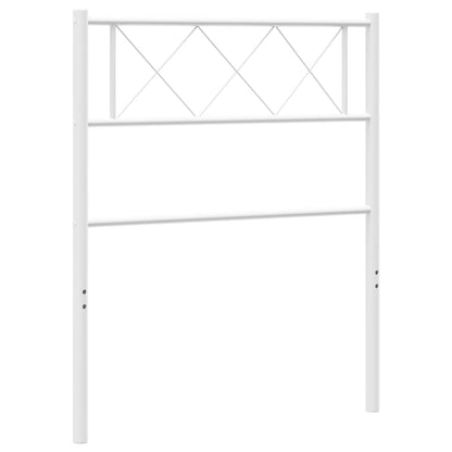 vidaXL Metal Replace Headboard White 100 cm