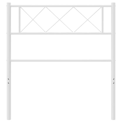 vidaXL Metal Replace Headboard White 100 cm