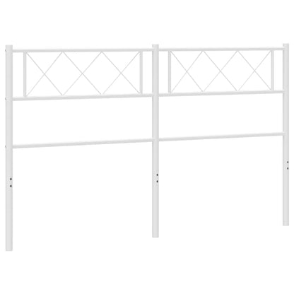 vidaXL Metal Replace Headboard White 150 cm