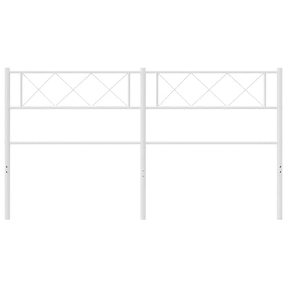 vidaXL Metal Replace Headboard White 150 cm